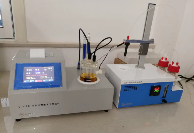 山東蘭源新材料購買我公司卡氏加熱爐水分測(cè)定儀檢測(cè)MS膠中的水分