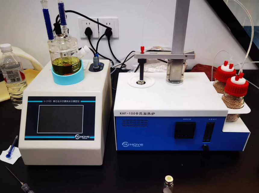 重慶望變電氣集團(tuán)使用我公司V310S-KHF卡爾費(fèi)休水分測定儀檢測